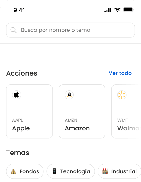 Captura de pantalla de la aplicación